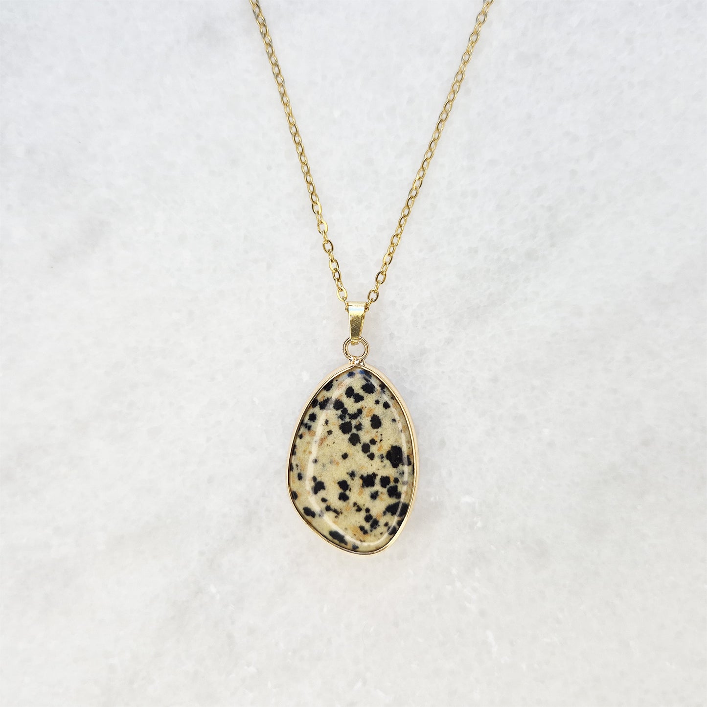 Dalmation Raindrop Necklace