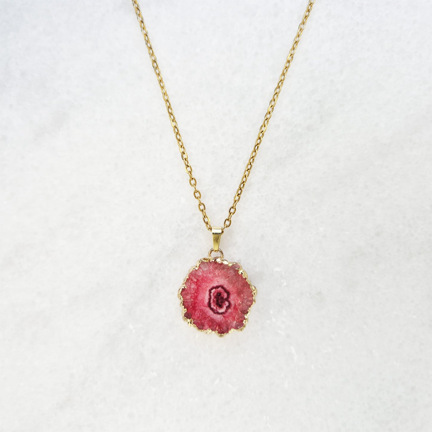 Red Agate Stalactite Necklace